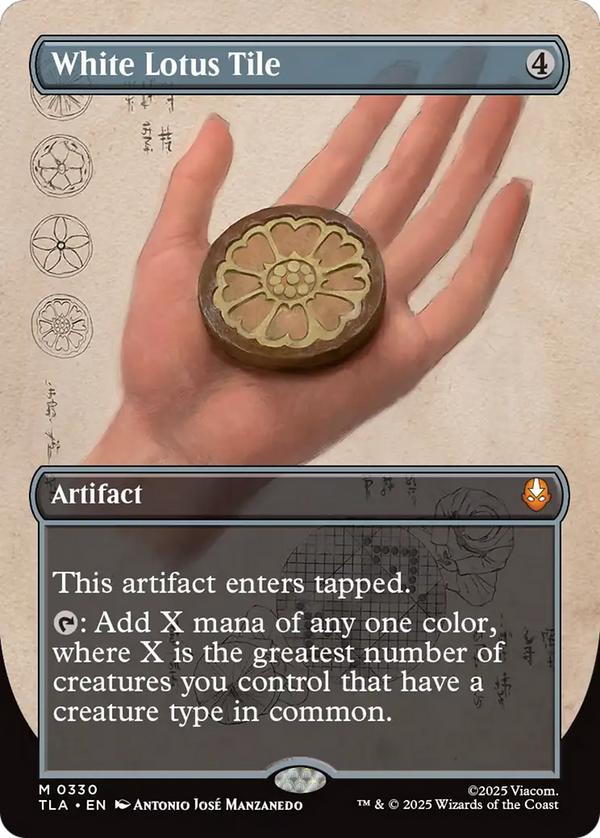 White Lotus Tile - Borderless Field Notes (TLA)