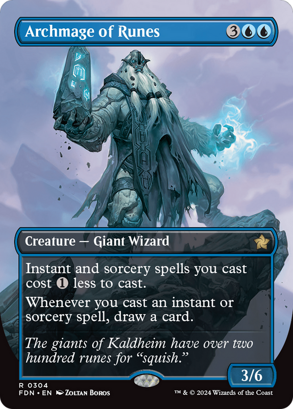 Archmage of Runes - Borderless (FDN)