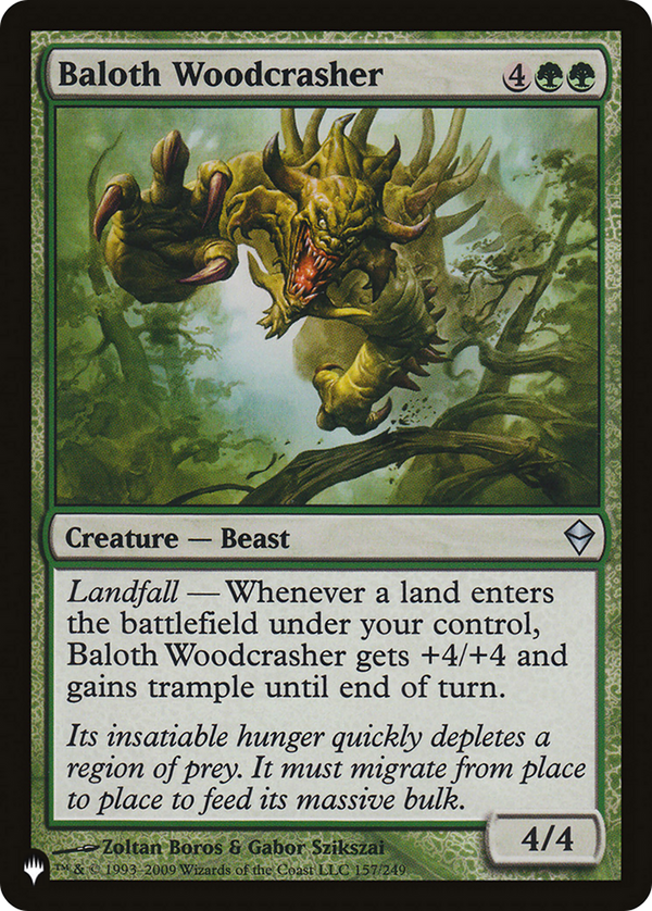 Baloth Woodcrasher - ZEN Reprint (PLST)
