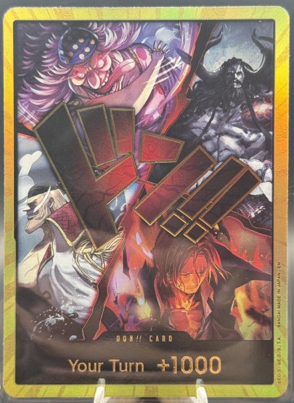 DON!! Card (Alternate Art) (The Four Emperors) (Gold) - DON!! - DON!!
