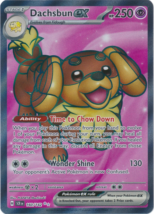 Dachsbun ex - 160/142 - Full Art Ultra Rare