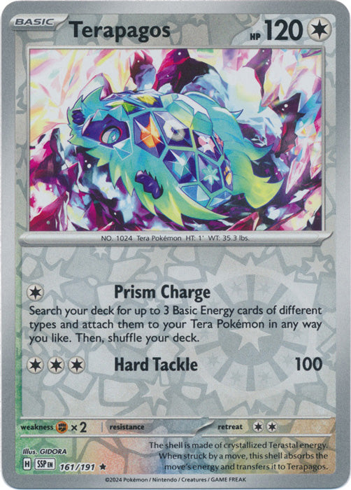 Terapagos - 161/191 - Rare - Reverse Holo