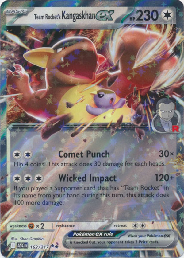 Team Rocket's Kangaskhan ex - 162/217 - Double Rare