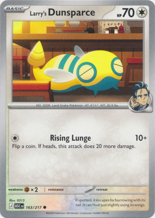 Larry's Dunsparce - 163/217 - Common