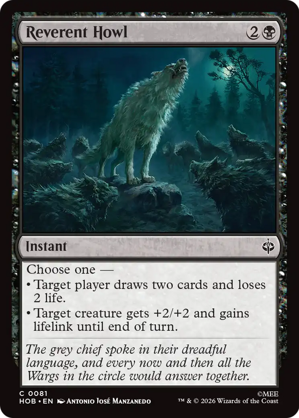 Reverent Howl (HOB) (Pre-Order)