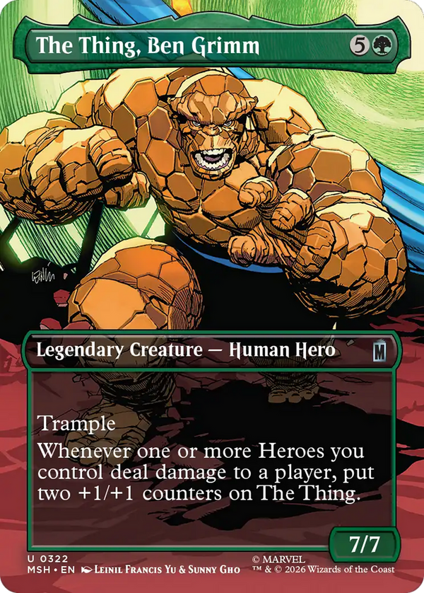 The Thing, Ben Grimm - Borderless Scene (MSH) (Pre-Order)