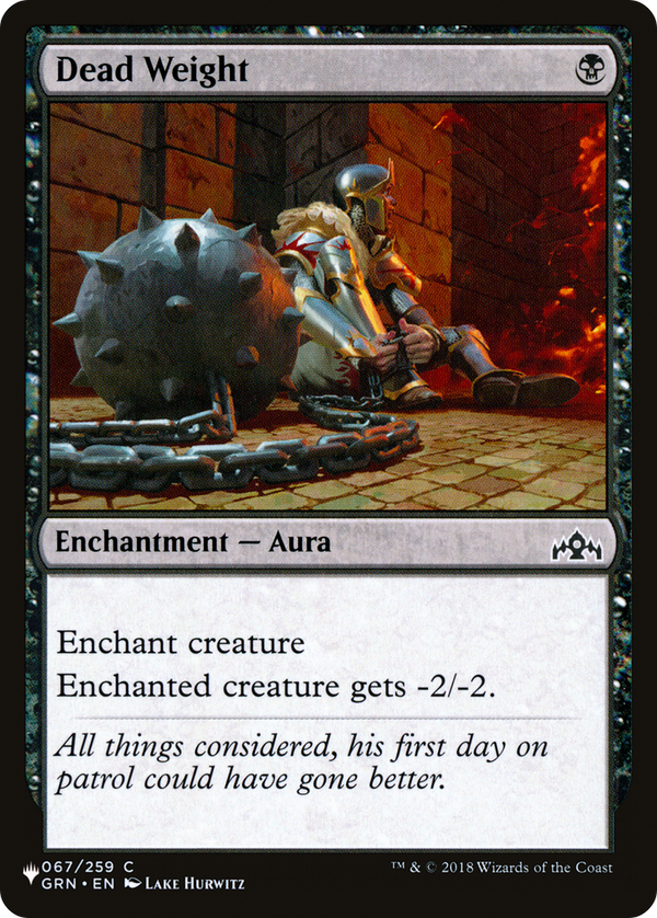 Dead Weight - GRN Reprint (PLST)