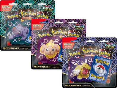 Pokemon - Scarlet & Violet - Paldean Fates - Tech Sticker Collection - Bundle of 3