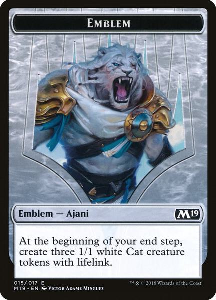 Emblem - Ajani, Adversary of Tyrants Token (TM19)