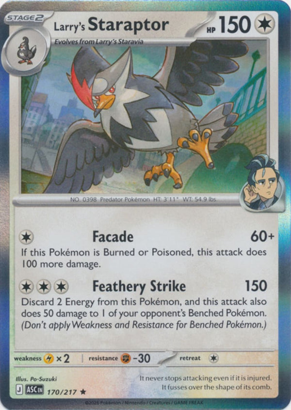 Larry's Staraptor - 170/217 - Rare