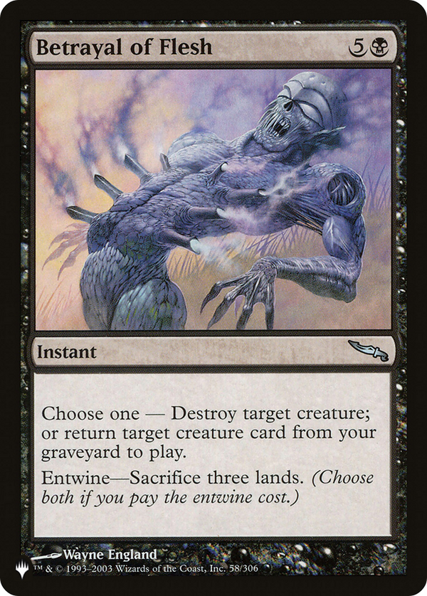 Betrayal of Flesh - MRD Reprint (PLST)