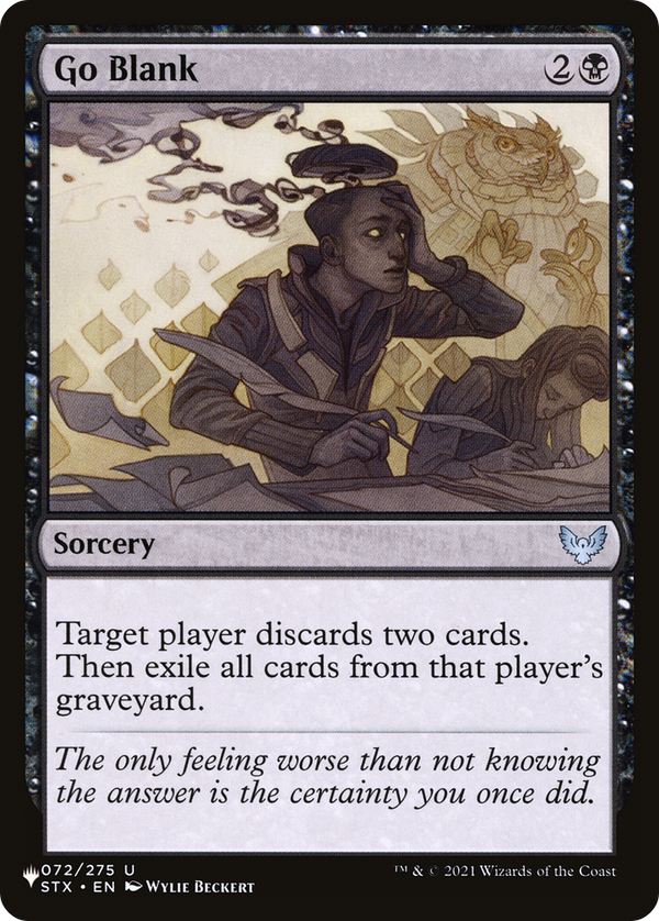 Go Blank - STX Reprint (PLST)