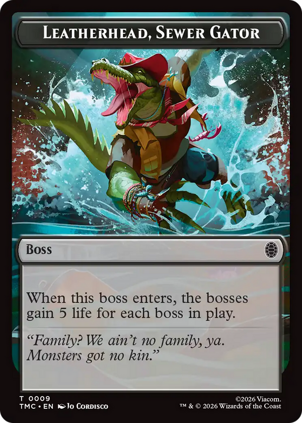 Leatherhead, Sewer Gator Token (TTMC)
