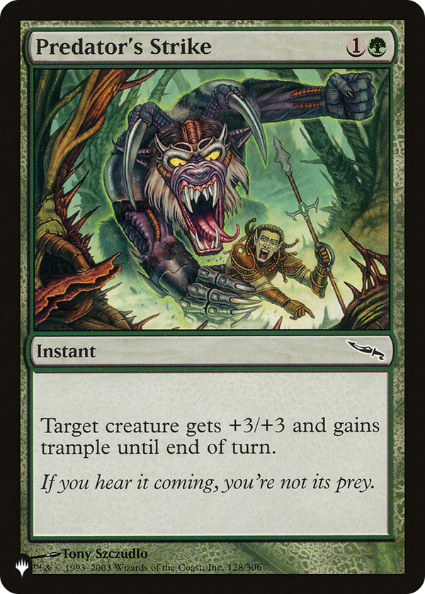 Predator's Strike - MRD Reprint (PLST)