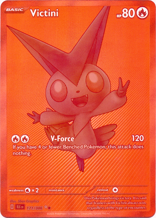 401 Games Canada - Victini - 171/086 - Black White Rare 401 Games Canada - Victini - 171/086 - Black White Rare