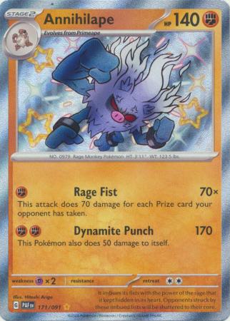 401 Games Canada - Annihilape - 171/091 - Shiny Rare 401 Games Canada - Annihilape - 171/091 - Shiny Rare