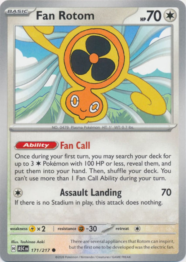 Fan Rotom - 171/217 - Common