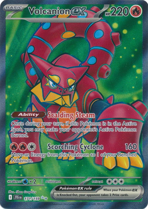 Volcanion ex - 171/159 - Full Art Ultra Rare
