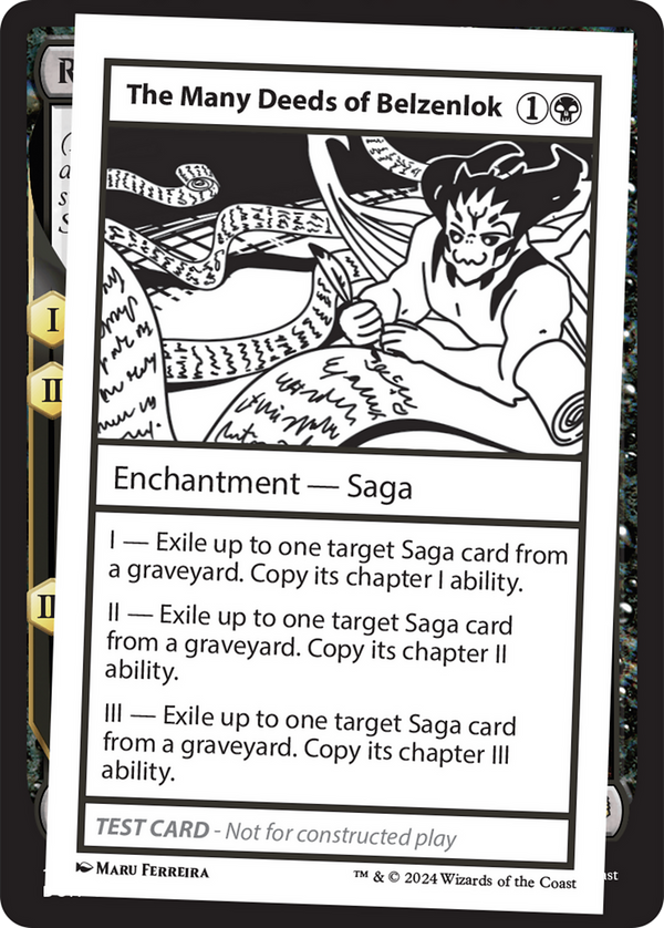 The Many Deeds of Belzenlok - Test Card (MB2)