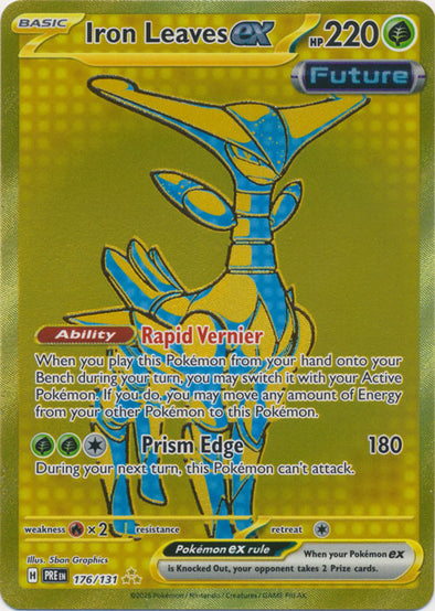 401 Games Canada - Iron Leaves ex - 176/131 - Gold Secret Rare 401 Games Canada - Iron Leaves ex - 176/131 - Gold Secret Rare