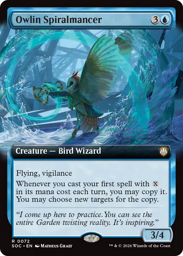 Owlin Spiralmancer - Extended Art (SOC)