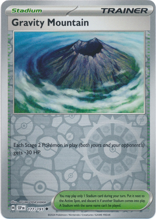 Gravity Mountain - 177/191 - Uncommon - Reverse Holo