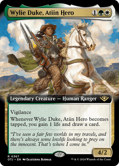 Wylie Duke, Atiin Hero - Extended Art (OTJ)