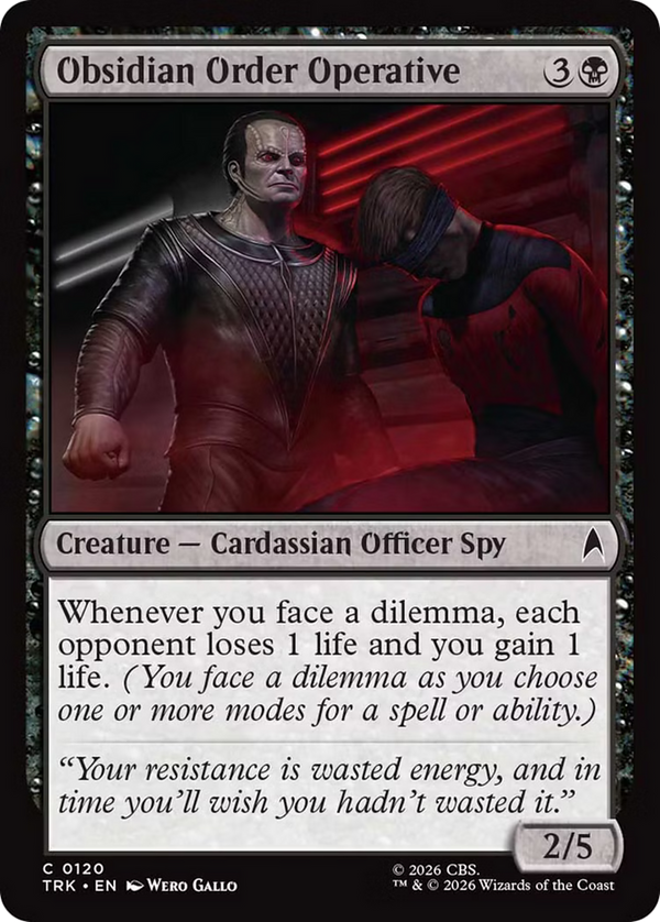 Obsidian Order Operative (TRK) (Pre-Order)