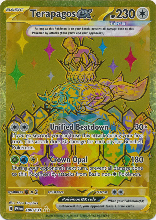 Terapagos ex - 180/131 - Gold Secret Rare