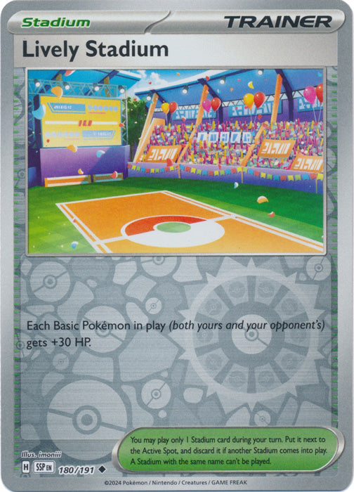 Lively Stadium - 180/191 - Uncommon - Reverse Holo