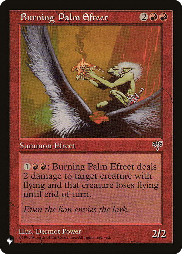 Burning Palm Efreet - MIR Reprint (PLST)