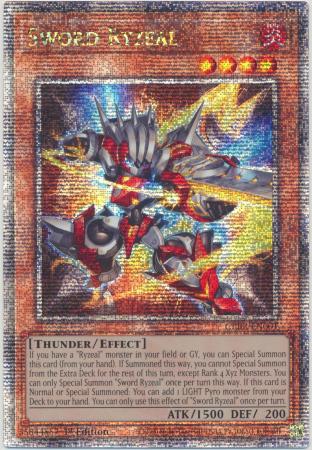 Sword Ryzeal - CRBR-EN001 - Quarter Century Secret Rare - 1st Edition
