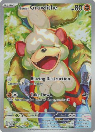 Hisuian Growlithe - 181/167 - Illustration Rare