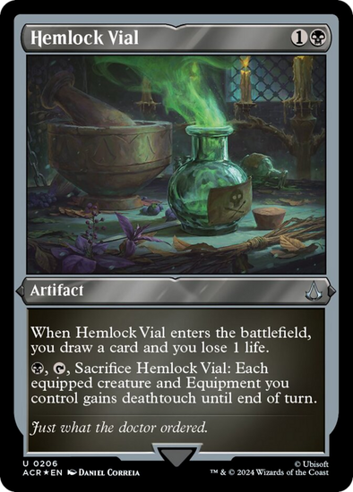 Hemlock Vial (Etched) (ACR)