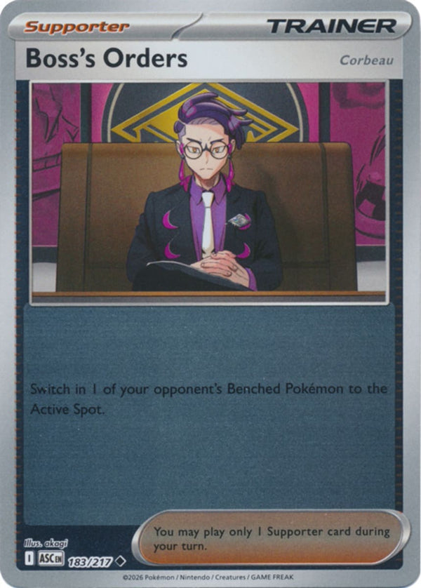 Boss's Orders [Corbeau] - 183/217 - Uncommon - Reverse Holo