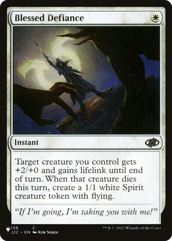 Blessed Defiance - J22 Reprint (PLST)