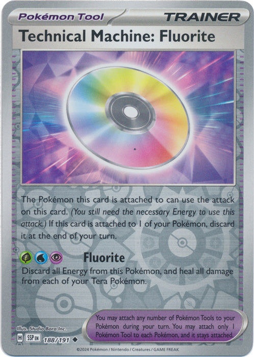 Technical Machine: Fluorite - 188/191 - Uncommon - Reverse Holo