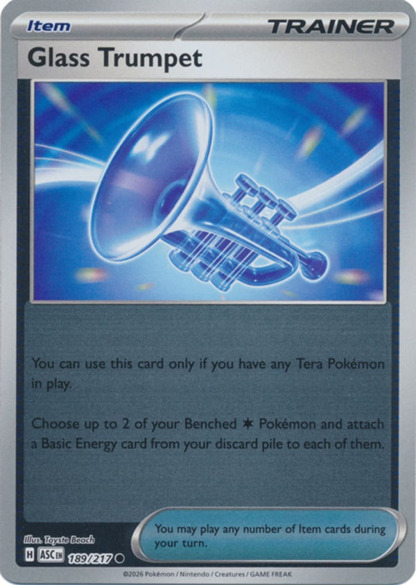 Glass Trumpet - 189/217 - Common - Reverse Holo