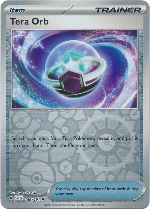 Tera Orb - 189/191 - Uncommon - Reverse Holo