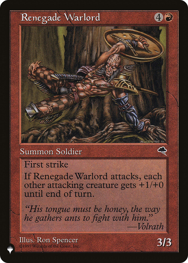 Renegade Warlord - TMP Reprint (PLST)