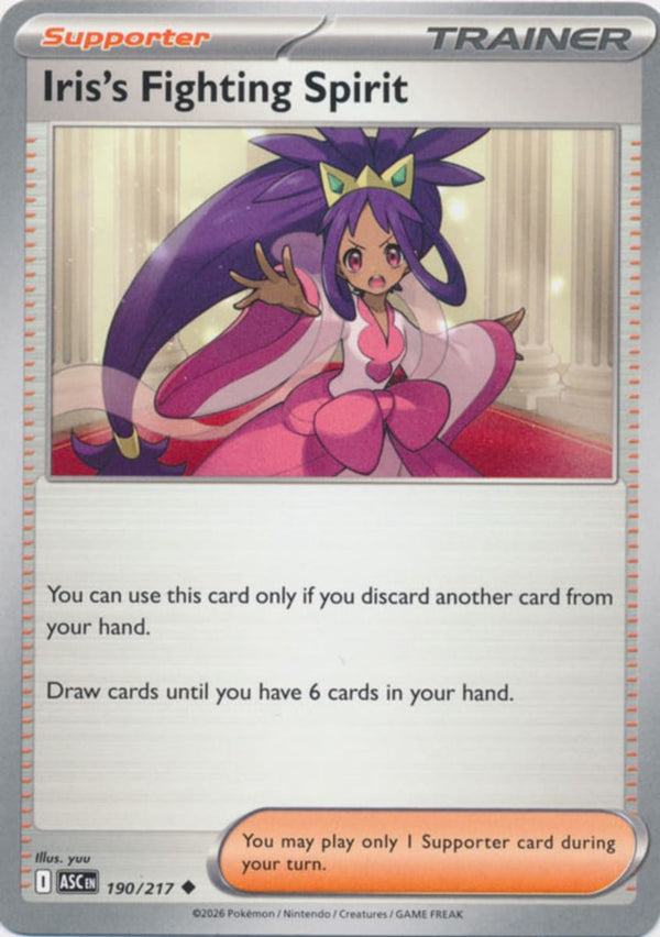 Iris's Fighting Spirit - 190/217 - Uncommon