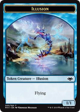 Serra the Benevolent Emblem // Illusion Token (TMH1)