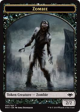Serra the Benevolent Emblem // Zombie Token (TMH1)