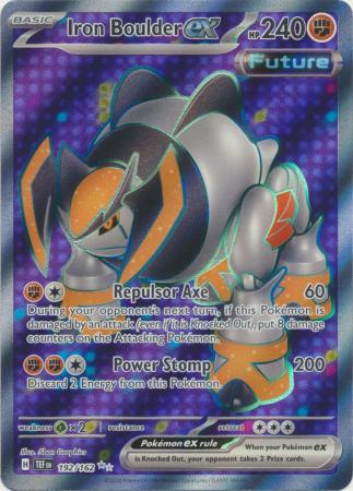 Iron Boulder ex - 192/162 - Full Art Ultra Rare