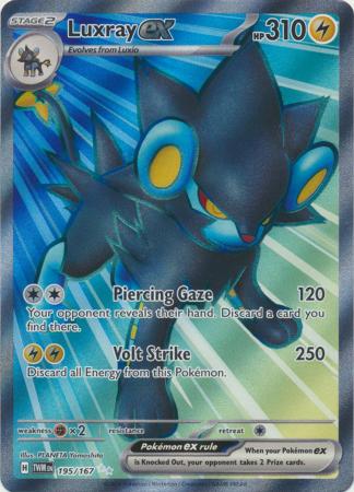 Luxray ex - 195/167 - Full Art Ultra Rare