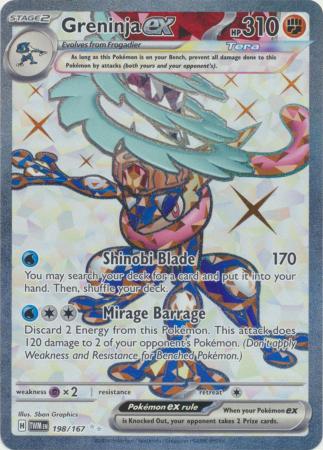 Greninja ex - 198/167 - Full Art Ultra Rare