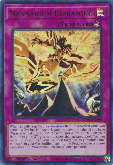 Mannadium Reframing - MP24-EN199 - Ultra Rare - 1st Edition