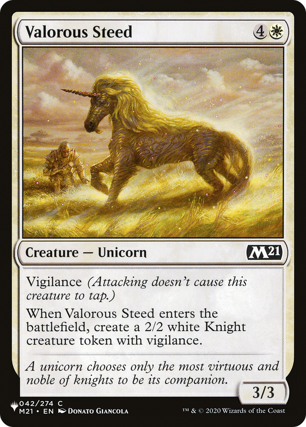 Valorous Steed - M21 Reprint (PLST)