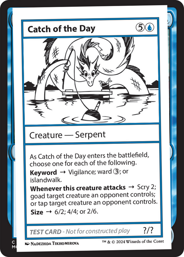 Catch of the Day - Test Card (MB2)