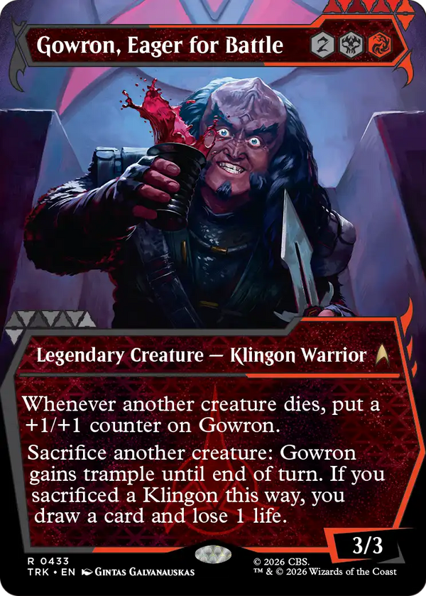 Gowron, Eager for Battle - Showcase (TRK) (Pre-Order)
